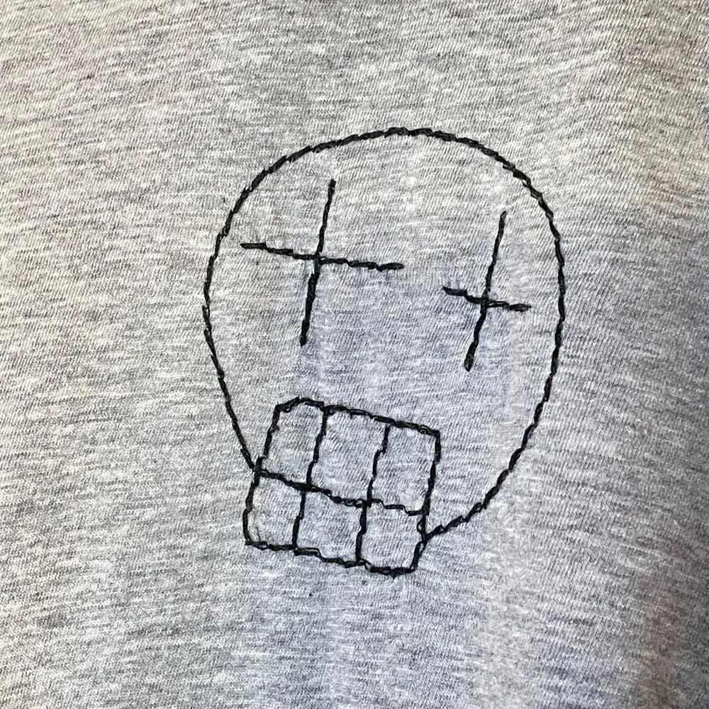nununu Gray Kids Shirt with Skull Design - Picture 7 of 7